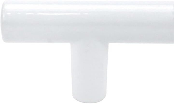 1 Piece White Kitchen Cabinet Round T-Bar Handle 2-Inch Drawer Pulls for Bathroom Cupboard Wardrobe and Dresser Furniture Hardware