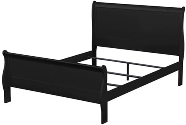 Acme Louis Philippe Eastern King Bed in Black