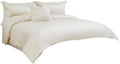 Michael Amini Westlyn Beige 4-Piece King Comforter Set with 100% Polyester Jacquard and Cotton Blend Back, Soft Lightweight Bedding for All-Season Comfort and Stylish Bedroom Decor