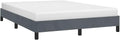 Dark Grey Velvet Full Size Bed Frame with Durable Engineered Wood Support, Modern Upholstered Sleek Design for Bedroom Decor, Soft Plush Comfort and Easy Maintenance Matte
