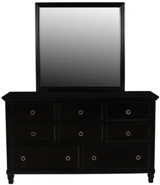 New Classic Tamarack 4-Piece Wood King Bedroom Set with Nightstand in Black
