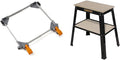 BORA Universal Mobile Base PM-1050 and POWERTEC UT1002 Multipurpose Tool Stand with 14' x 25' Split MDF Top