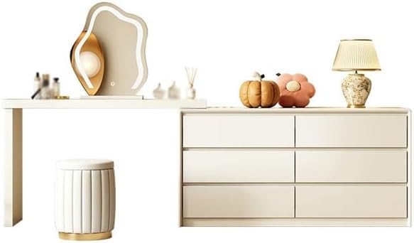 Vanity Desk Wooden Dressing Table with Cabinet Bedroom Corner Storage Cabinet Dressing Table Desk Tocadores para Habitación