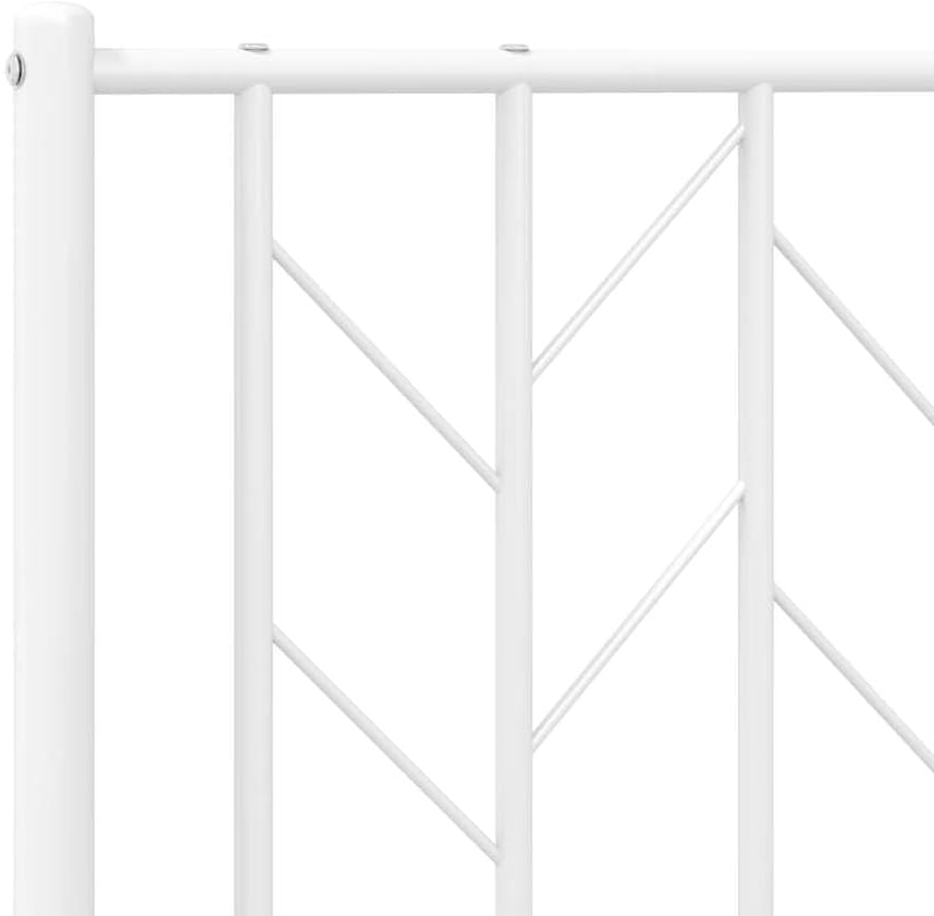 White King Size Metal Bed Frame with Ample Storage Space, Strong Steel Construction and Elegant Matte Finish for Bedroom, 4 Pieces Set