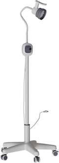 12W Medical Exam Lamp LED Surgical Light, 24V, Weighted Base, Mobile Exam Light with Flexible Gooseneck Lamp, Height-Adjustable, Dimmable, Floor Lamps with Wheels Rolling Base