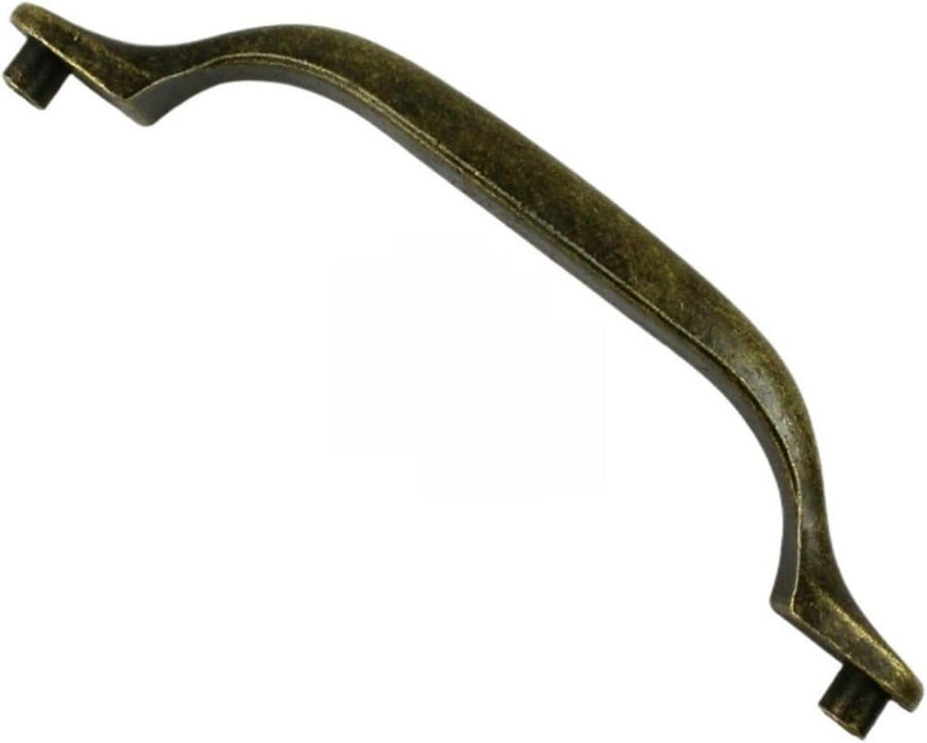 Wen ST 20 Pieces Antique Brass Furniture Handle Cabinet Knob Jewelry Box Handle Knob Drawer Pull / 140x34mm