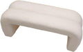 Minimalist Entryway Shoe Bench, Vanity Stool/Ottoman/Footrest, for Entry, Hallway, Living Room, Bedroom, Walk-in Closet(White,80cm/31.50in)