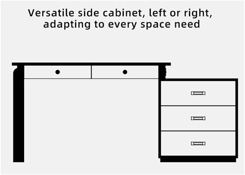 Vanity Desk Solid Wood Vanity Table Expandable Luxury Bedroom Corner Makeup Desk with Stylish Storage