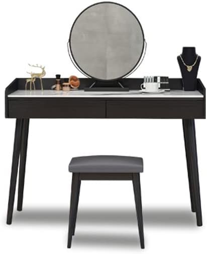 Vanity Benches Vanity Table Set with Lighted Mirror Modern Dressing Table for Bedroom Women Fashion Dressing Table Dresser with Drawers (Color : A)