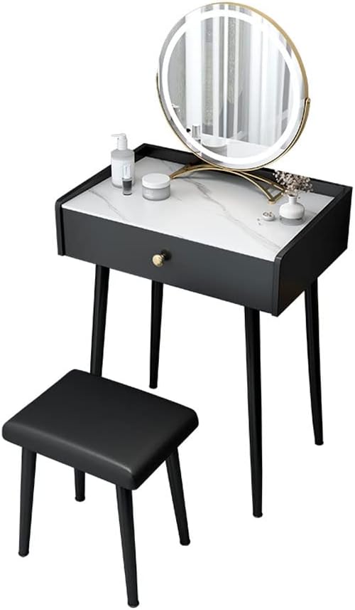 Vanity Benches Vanity Table Set Slate Dresser Bedroom Modern Dresser Ladies Fashion Dresser Dresser Storage Cabinet (Color : A, Size : L50cm)