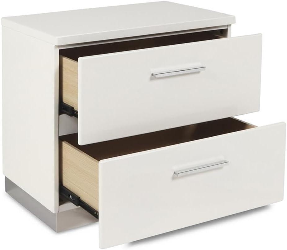 New Classic Sapphire 6-Piece Wood King Bedroom Set with 2 Nightstands in White