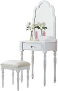 Vanity Benches Dressing Table Set Bedroom Dressing Table Modern Minimalist Vanity Table, Dressing Table + Makeup Stool + Drawer (Color : A)