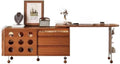 Makeup Dressing Table Chic Vintage French Style Expandable Makeup Vanity Perfect for Bedroom Corner Storage Dressing Desk