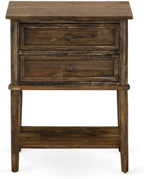 Pemberly Row 3-Piece Wood King Bedroom Set, Brown/Jacobean Finish, Includes King Platform Bed Frame with Linen Fabric Headboard and 2 Nightstands, Engineered Wood Construction for Elegant Bedroom