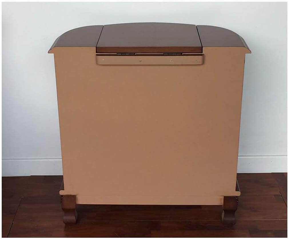 Vanity Benches Semicircle Dresser Retro Small Bedroom Dresser Flip Mirror Dresser Ladies Dresser Multifunctional Table with Stool (Color : A)