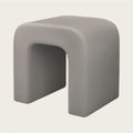 Vanity Chairs, Makeup Chair, Leather Footstool, Shoe Changing Bench with Sponge, Upholstered Stool for Powder Room, Living Room, Bedroom, Entrance(Gray)