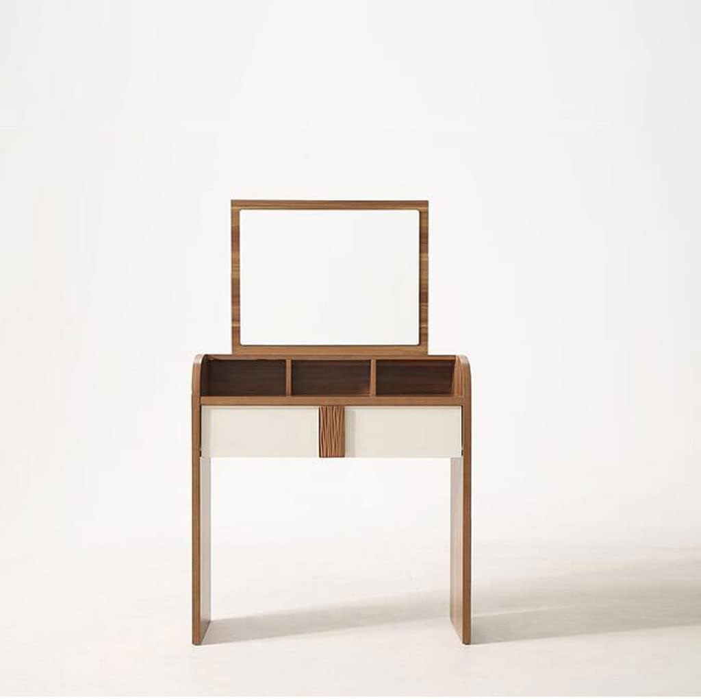 Vanity Benches Dresser Set Simple Modern Small Bedroom Vanity Table Storage Dresser with Stool Makeup Table with Drawers (Color : A)