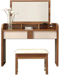 Vanity Benches Dresser Set Simple Modern Small Bedroom Vanity Table Storage Dresser with Stool Makeup Table with Drawers (Color : A)