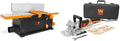 WEN JT3062 10-Amp 6-Inch 2-Blade Benchtop Jointer, Black & JN8504 8.5-Amp Plate and Biscuit Joiner with Case and Biscuits