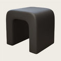 Vanity Chairs, Makeup Chair, Leather Footstool, Shoe Changing Bench with Sponge, Upholstered Stool for Powder Room, Living Room, Bedroom, Entrance(Black)