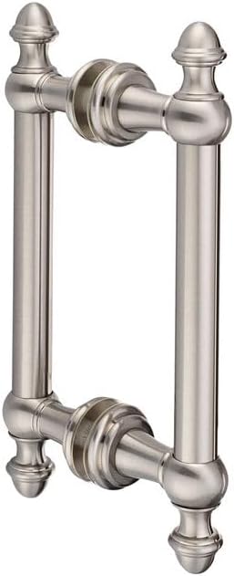 FHC N0B8X8BN Noble Series 8' Back-to-Back Pull - Brushed Nickel
