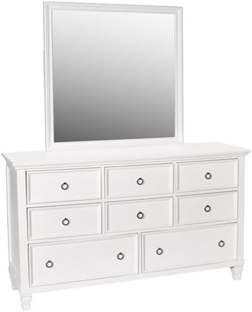 New Classic Tamarack 4-Piece Wood Cal King Bedroom Set with Nightstand in White