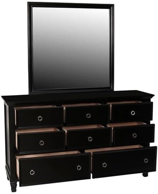 New Classic Tamarack 4-Piece Wood King Bedroom Set with Nightstand in Black