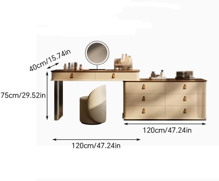 Dressing Table Dressing Table with Cabinet Corner Dressing Table Bedroom Dressing Table Desk Makeup Vanity Desk