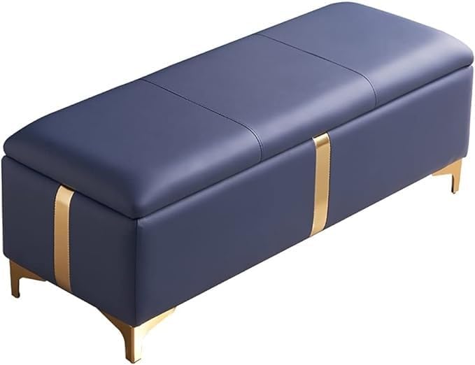 BTZHY Vanity Chair,Ottoman Storage Shoe Bench Sofa Bench Bed End Stool Shoe Bench Makeup Bench Long Chair Soft Sofa Bedroom Bed End Stool Foot Rest Stool Seat