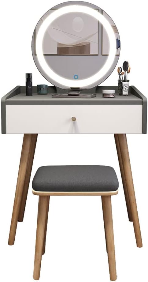 Vanity Benches Vanity Table Set Ladies Fashion Makeup Table Dresser Storage Cabinet Bedroom Modern Dresser Dresser with Drawers (Color : A)