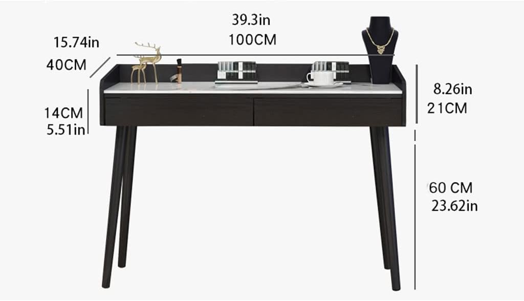 Vanity Benches Vanity Table Set with Lighted Mirror Modern Dressing Table for Bedroom Women Fashion Dressing Table Dresser with Drawers (Color : A)