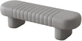 LEIYTFE Nordic Hallway Ottoman Change Shoe Bench End of Bed Bench Comfy Upholstered Seat,Clothing Store Bench Indoor Corner Bench Modern Living Room Ottoman (Color : /Grey, Size : 80CM)