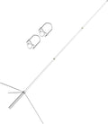 Fiberglass Dual Band Antenna, Outdoor 2Meter 70CM Base Antenna, 5.5/8.5dBi UHF-Female (SO239) Roof Antenna with Bracket Mount for Kenwood Yaesu Motorola Mobile Transcevier