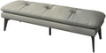 Bedroom End of Bed Bench Upholstered Bedroom Bench Leather Foot Stool Entrance Bench For Dining Room Living Room Bedroom End of Bed Ottoman Foot Rest Couch Long Bench ( Color : Gray , Size : 160*50*38