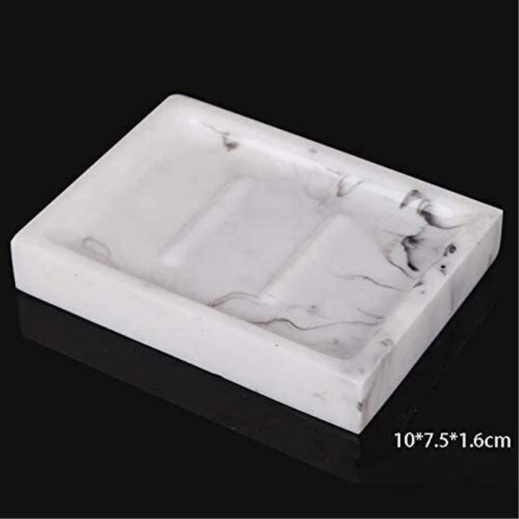 Vanity Bathroom Decor, Bathroom Accessory Set Modern Design Resin Minimalist Bathroom Amenities Kit for Decor Housewarming Gift Housewarming Gift(White,6-Piece Set)