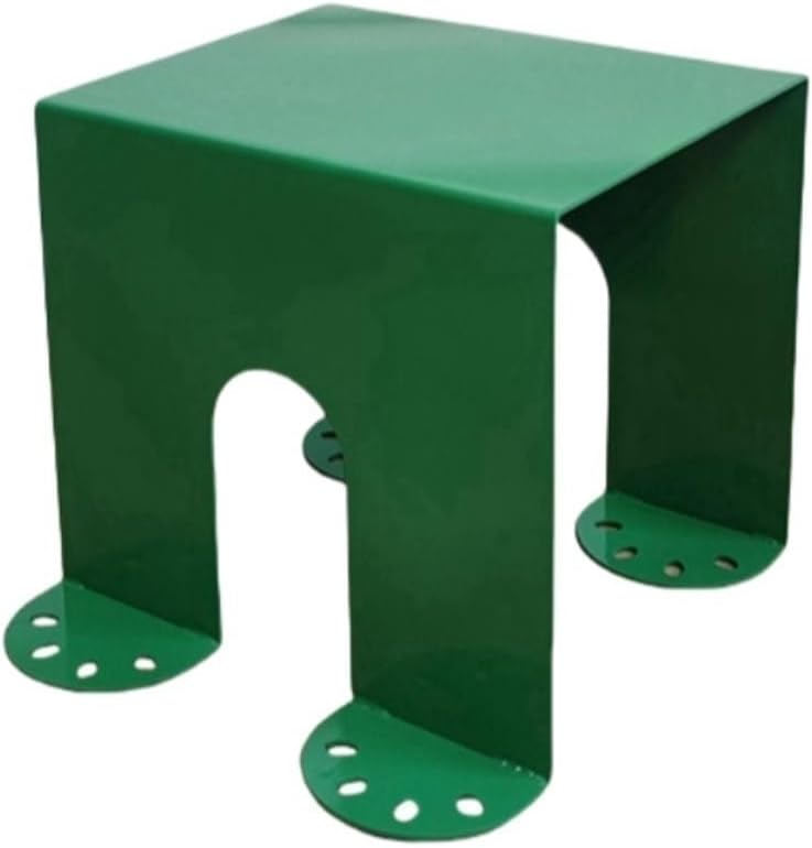 Cold-Rolled Plate Side Table, Modern Shoe Changing Bench, Square Coffee Table, Multifunctional Corner Table for Bedroom, Living Room, Entryway(Green)