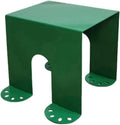 Cold-Rolled Plate Side Table, Modern Shoe Changing Bench, Square Coffee Table, Multifunctional Corner Table for Bedroom, Living Room, Entryway(Green)