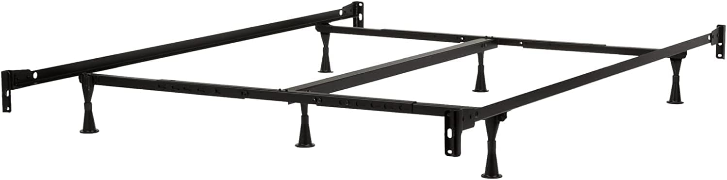 Dream Solutions USA DS Solutions USA Legacy Single-Sided Medium Firm King Size Mattress Set with Metal Bed Frame - Spine Support, Orthopedic, Longlasting Comfort and Non Flip