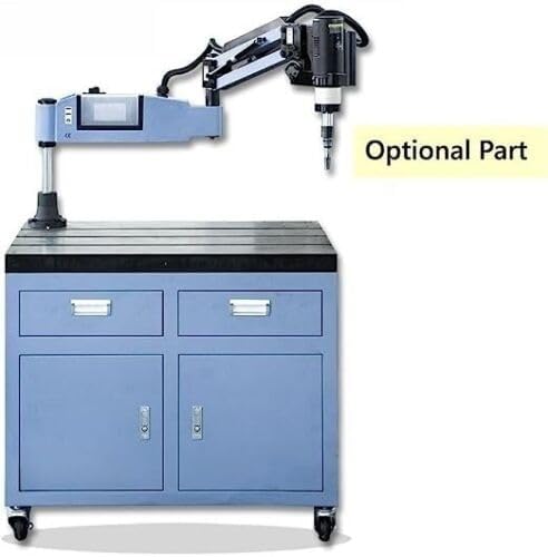 23.6 * 35.4in Blue Metal Workbench for Tapping Arm Electric Tapping Machine with Drawers