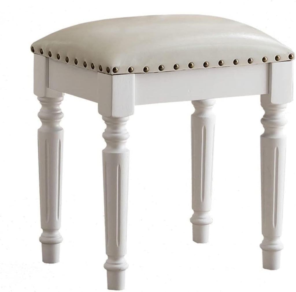 BTZHY Vanity Chair,Leather Footstools, Vanity Benches, Piano Stool, Makeup Seat, Dressing Stools, Women Bedroom Dressing Stools