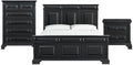 Picket House Furnishings Sumner King Panel 3PC Bedroom Set in Black