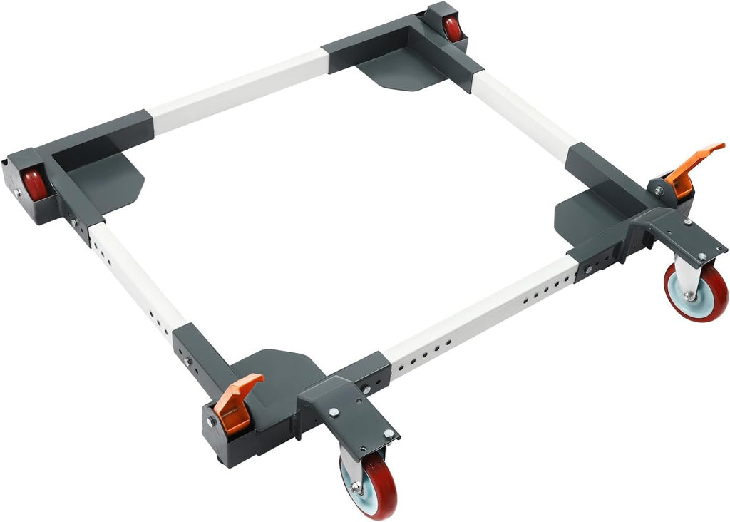 Mobile Base, Adjustable Mobile Base with High Clearance 5Inch Wheels Universal, Heavy Duty, Adjustable Rolling Kit, Floor Dolly Roller for Equipment, Power Tools, Machines1500 lbs Capacity