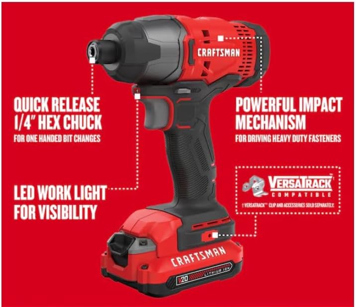 CRAFTSMEN V20 20-volt Max 6-Tool Power Tool Combo Kit with Soft Case (2-Batteries and Charger Included)