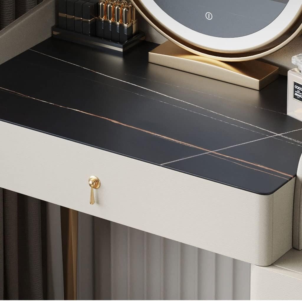Vanity Benches Dresser Set Slate Dresser Bedroom Small Dresser Modern Ladies Vanity Table Multifunctional Table (Color : A)