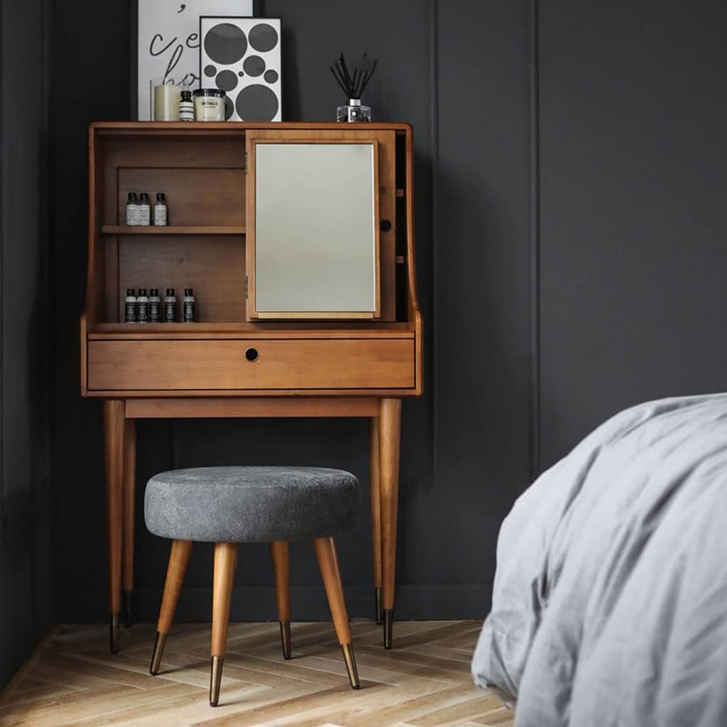 Vanity Benches Dresser Set Modern Ladies Dresser Multifunctional Table Simple Dresser Bedroom Small Dresser with Stool (Color : A)