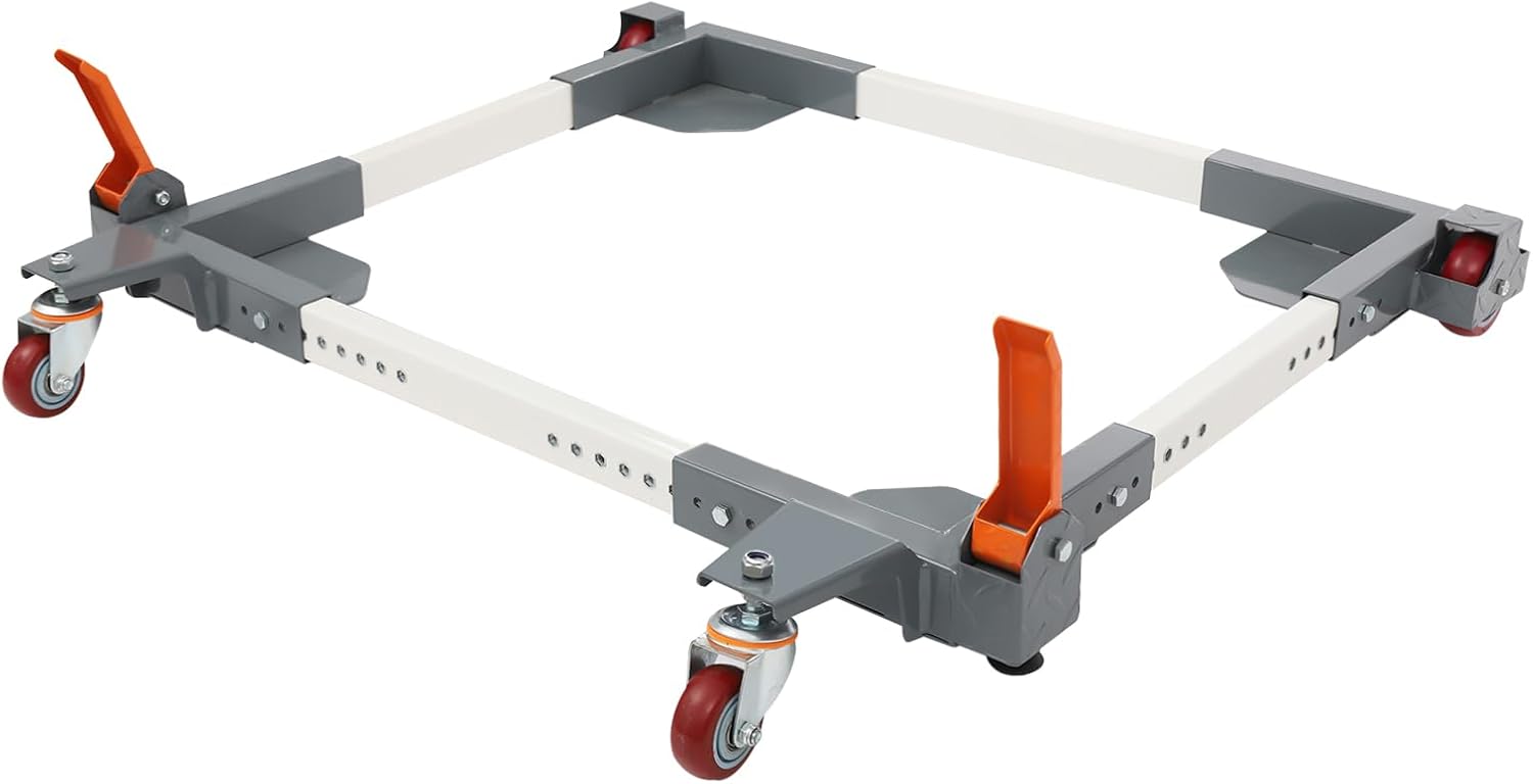 DYRABREST Mobile Base 1500lbs Heavy Duty Universal Mobile Base 20.7' x 27.7' to 28' x 33.5' Fully Adjustable Mobile Base with Swivel Wheels for Mobilizing Large Tools, Woodworking Equipment