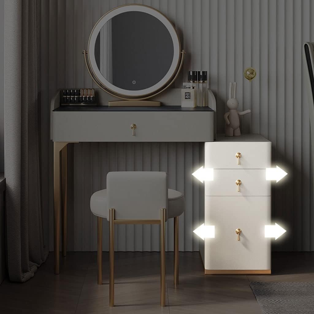 Vanity Benches Dresser Set Slate Dresser Bedroom Small Dresser Modern Ladies Vanity Table Multifunctional Table (Color : D)