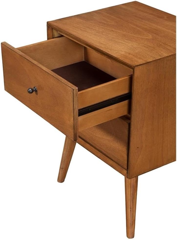 Home Square 4 Piece Set with Large Nightstand Standard King Bed & Nightstand