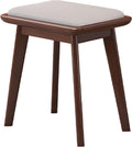 BTZHY Vanity Chair,Vanity Stool,Modern Upholstered Makeup Dressing Bench Footstool Side Table Seat Dressing Chair,Piano Seat with Padded Cushion and Solid Wood Leg