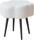 Vanity Stool, Padded Makeup Stool, Features Solid Metal Legs, Ideal for Dressing Corners, Modern Footstool, Easy Assembly(Style 1)